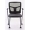 Officesource CoolMesh Collection Nesting Chair with Titanium Gray Frame OSSN6955PBK - alternate 2